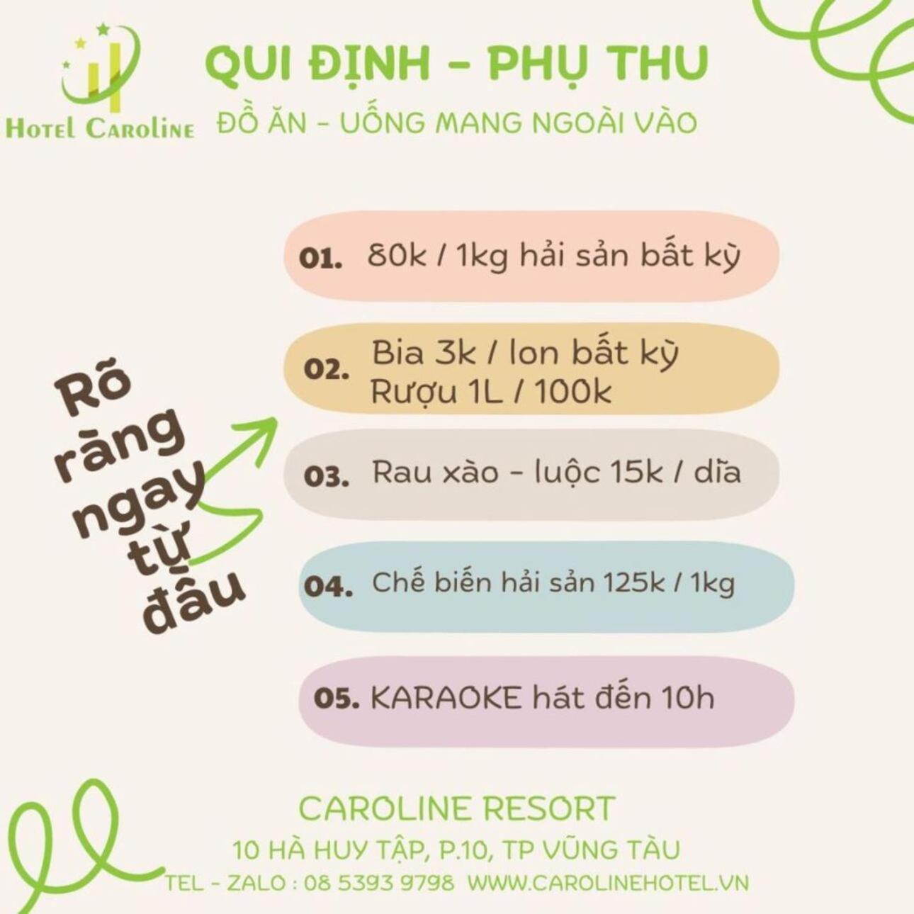 Caroline Resort Vung Tau Extérieur photo